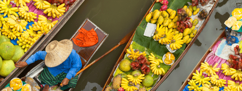 Bangkok floating market 