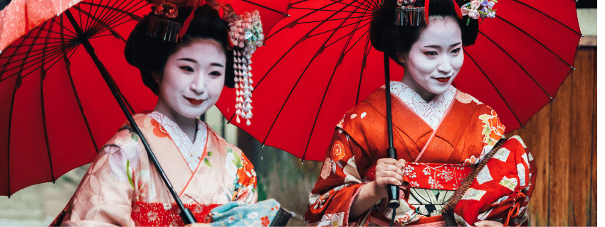 Geishas in Japan 