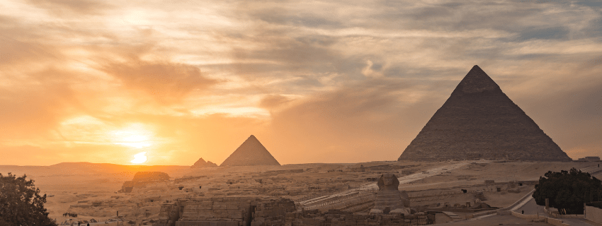 Great Pyramids and Sphinx