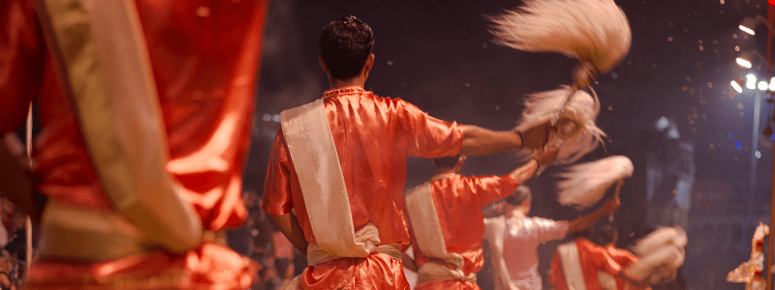 Varanasi, Ganga Aarti Ceremony at the Ganges river